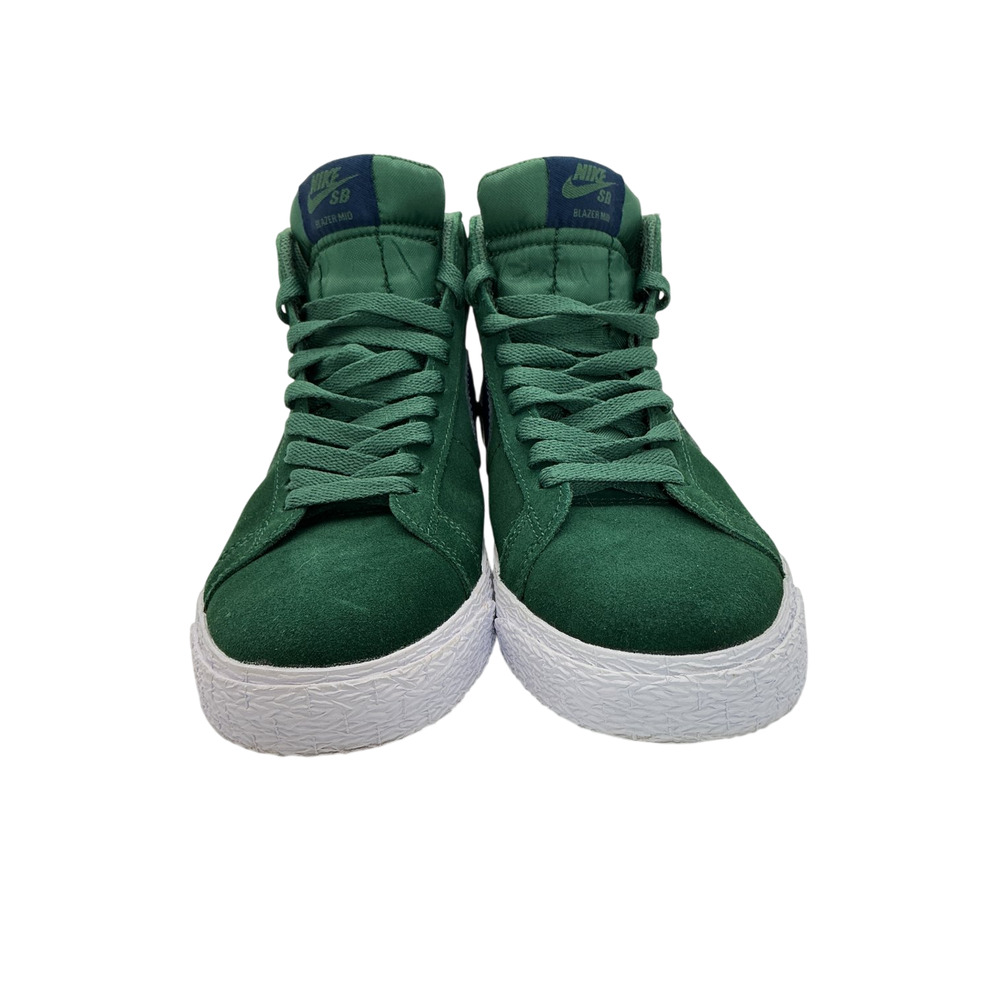 Nike Suede Green Sb Blazer Mid Sneakers Size 6 - Picture 4 of 7